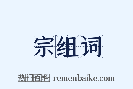 宗组词是什么意思的图片